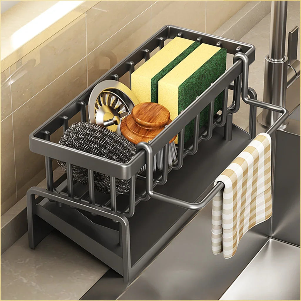 Kitchen Shelf Rag Storage